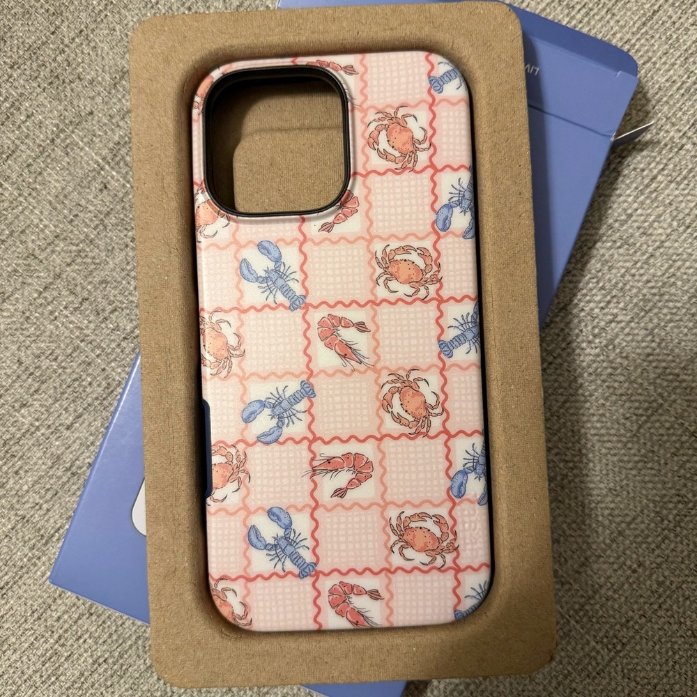 Lobster, Crab, and Shrimp Pattern Protective Phone Case
